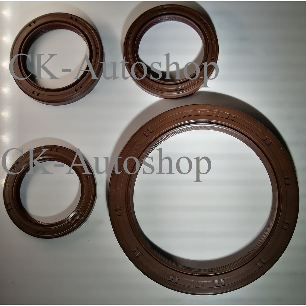 NOK Japan Viton ซีลน้ํามัน 4 ชิ้น/เซ็ตสําหรับทุกรุ่น Toyota 4AGE 16V 4AGZE เครื่องยนต์ใน AW11 AE82 A