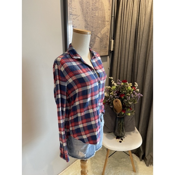 HOLLISTER Flannel Plaid Buttoned Down Shirt