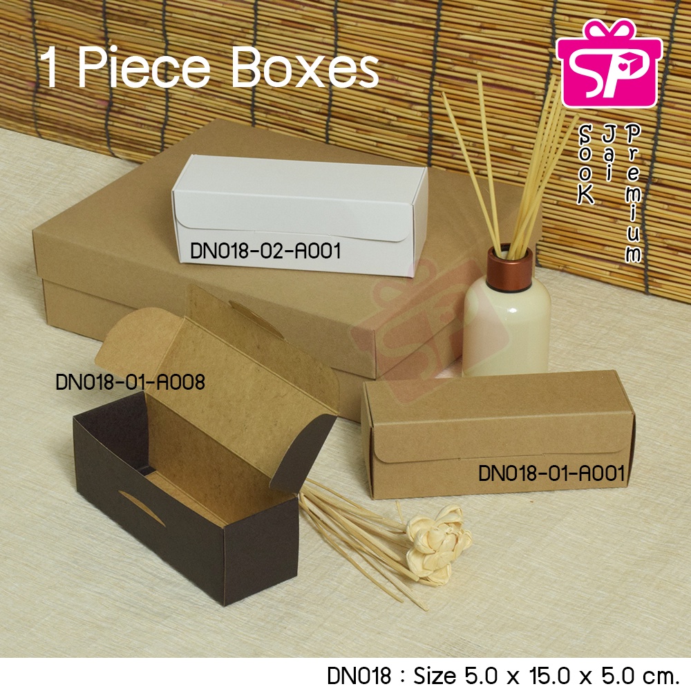 (มีใบกำกับภาษี) (บรรจุ 20 กล่อง) DN018 5.0×15.0x5.0 ซม. กล่องชิ้นเดียวฝาบน ราคา ถูกที่สุด ดีลบีเคเค รูปภาพหลัก