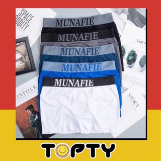 🔆TOPTY🔆กางเกงBOXERชาย แบรนด์MANAFIE ผ้านิ่มใส่สบาย มีซองทุกตัว