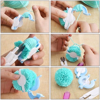 ชุดเครื่องมือถักนิตติ้ง ปอมปอม ปอมปอม DIY H1F9 4 ชิ้น