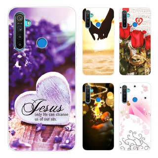 เคสโทรศัพท์มือถือ ซิลิโคน TPU ลายหัวใจ โรแมนติก สําหรับ Realme 6i 5i 5s 5 6 6s 6 Pro 5 Pro 3 Pro 3