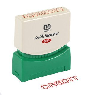 ตรายางหมึกในตัว ซันบี้ C-19 (CREDIT)/Self-inked rubber stamp Sunby C-19 (CREDIT)