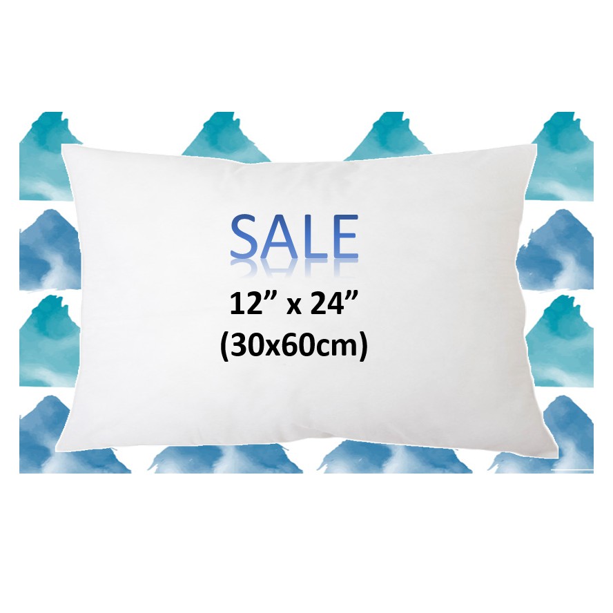 Sale!!! ไส้หมอนอิง 12x24 นิ้ว/ 30x60 เซนติเมตร หมอนอิง หมอนโรงแรม เกรด AA คุณภาพดี ราคาโรงงาน ลดราคา ถูกกว่าห้าง