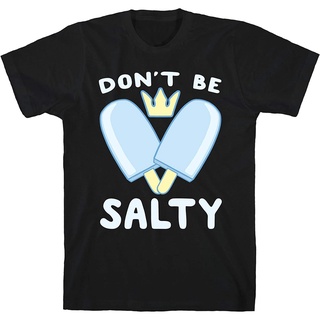 Lookhuman เสื้อยืดลําลอง ผ้าฝ้าย แขนสั้น คอกลม พิมพ์ลาย Dont Be Salty - Kingdom Hearts สไตล์คลาสสิก สําหรับผู้ชาย