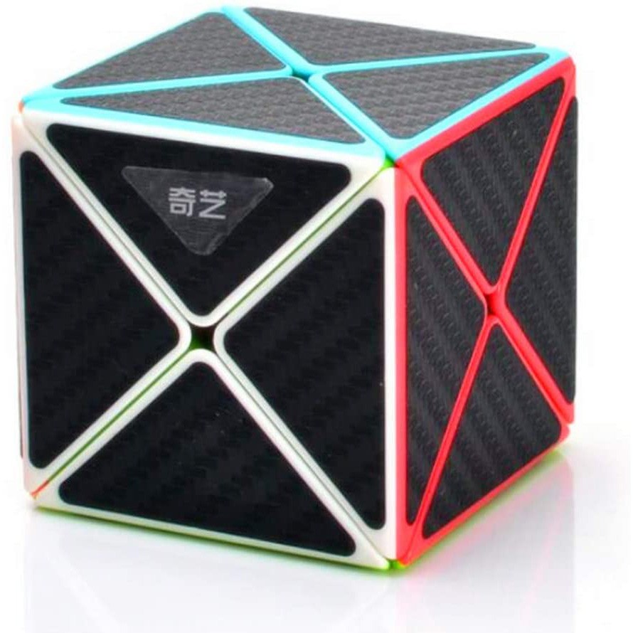 รูบิค แปลก ๆ รูบิค ของแท้ อย่างดี Qiyi X Cube 2x2 Carbon Fiber Magic Cube Speed Cube rubix cube qiyi
