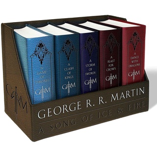 หนังสือภาษาอังกฤษ George R. R. Martins A Game of Thrones Leather-Cloth Boxed Set (Song of Ice and Fire Series)