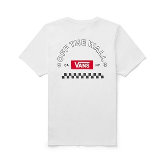 [S-5XL] Vans เสื้อยืดคอก ลมแขนสั้นปักลายโลโก้ Vn0A48Atwht 63LPเรียบง่าย