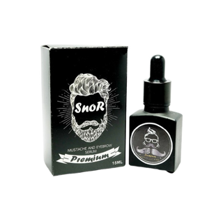 Snor Premium เซรั่ม ปลูกคิ้ว ปลูกหนวด เครา จอน ไรผม ปลูกผม ขึ้นถาวร 15ml. ของแท้ Official Store