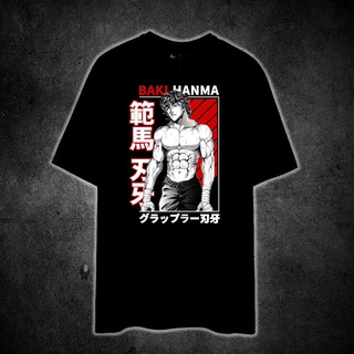 เสื้อยืด ผ้าฝ้าย 100% พิมพ์ลาย BAKI THE GRAPPLER สําหรับผู้ชาย และผู้หญิง