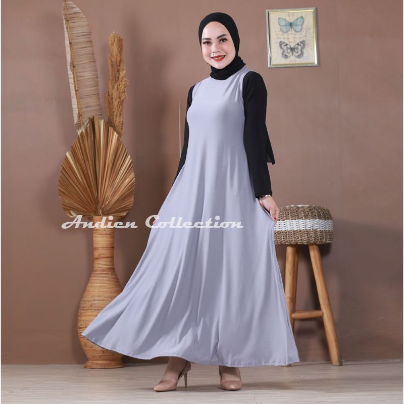 Gamis แขนกุด / Daleman gamin / วัสดุซุปเปอร์เจอร์ซีย์