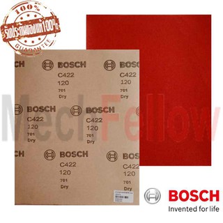 กระดาษทรายแห้งขัดไม้ G120 BOSCH (10แผ่น)