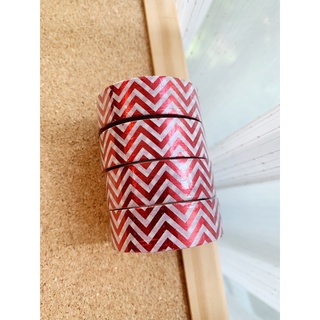 ♥️ RED ZIGZAG WASHI TAPE ♥️ วาชิเทป เทป ลาย ฟันปลา แดง