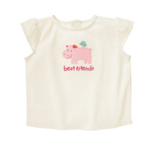 พร้อมส่ง Gymboree Best Friends Hippo Birdie Tee ไซส์ 6-12 mos (สินค้านำเข้าจาก USA)