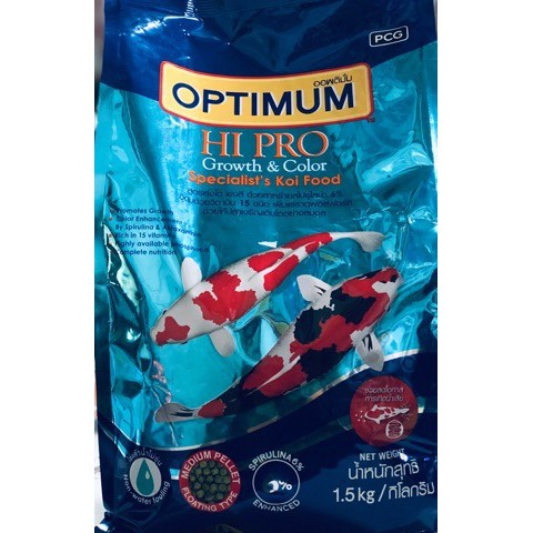 Optimum Hi pro อาหารปลาคราฟ เร่งโต เร่งสี