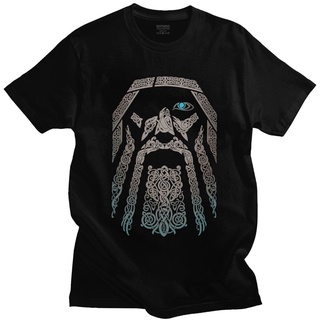 [S-5XL]เสื้อยืดลําลอง คอกลม แขนสั้น ลาย Odin Vikings Valhalla Eye เข้ากับทุกการแต่งกาย สําหรับผู้ชาย ของขวัญวันพ่อ 35849