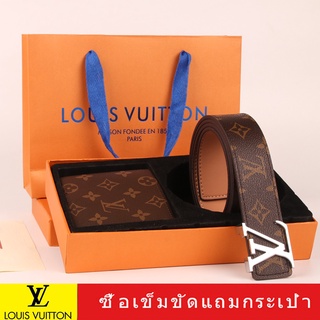 **สินค้าในไทย** set เข็มขัด + กระเป๋าตังค์ เข็มขัดหนังผู้ชาย เข็มขัดผู้ชาย งานดีคุ้มสุดๆ เข็มขัดแฟชั่น ครบชุด ของขวัญวัน