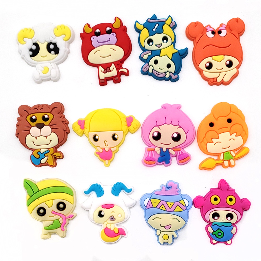 CROCS Jibbitz รองเท้าแตะ Pvc ลายการ์ตูนสําหรับตกแต่งรองเท้า 1 ชิ้น