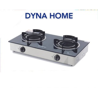 DYNA HOME เตาเเก๊สหน้ากระจกนิรภัย หัวอินฟาเรด2 หัว รุ่นDH-8718-I