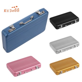 Aluminum password box Card Case Mini suitcase Password briefcase Sier