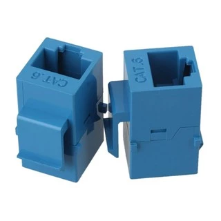 หัวต่อสายแลน CAT6 Keystone Coupler, RJ45 UTP Coupler Insert-Snap-in Connector Socket Adapter Port for Wall Plate Outlet