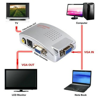 VGA to AV Box PC TO TV Converter