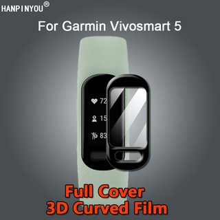 สําหรับ Garmin Vivosmart Vivo Smart 5 สมาร์ทวอทช์ Ultra ใส เต็มรูปแบบ 3D โค้ง นิ่ม PMMA ฟิล์มกันรอยหน้าจอ - ไม่ใช่กระจกนิรภัย