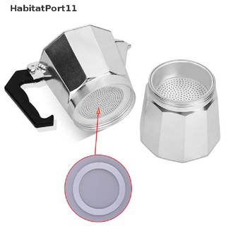 Habitatport ปะเก็นแหวนซีลยาง แบบเปลี่ยน สําหรับเครื่องชงกาแฟ Moka 2 ชิ้น