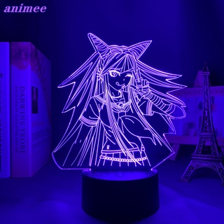 Danganronpa โคมไฟกลางคืน Led อะคริลิค ลาย Ibuki Mioda 3d ของขวัญ สําหรับตกแต่งห้องนอนเด็ก