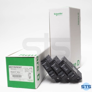 เซอร์กิตเบรกเกอร์ 10A-32A 1 Pole 6kA รุ่น QO110VSC6T, QO116VSC6T, QO120VSC6T, QO132VSC6T Schneider