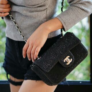 Chanel mini crystal bag พร้อมถุงผ้า