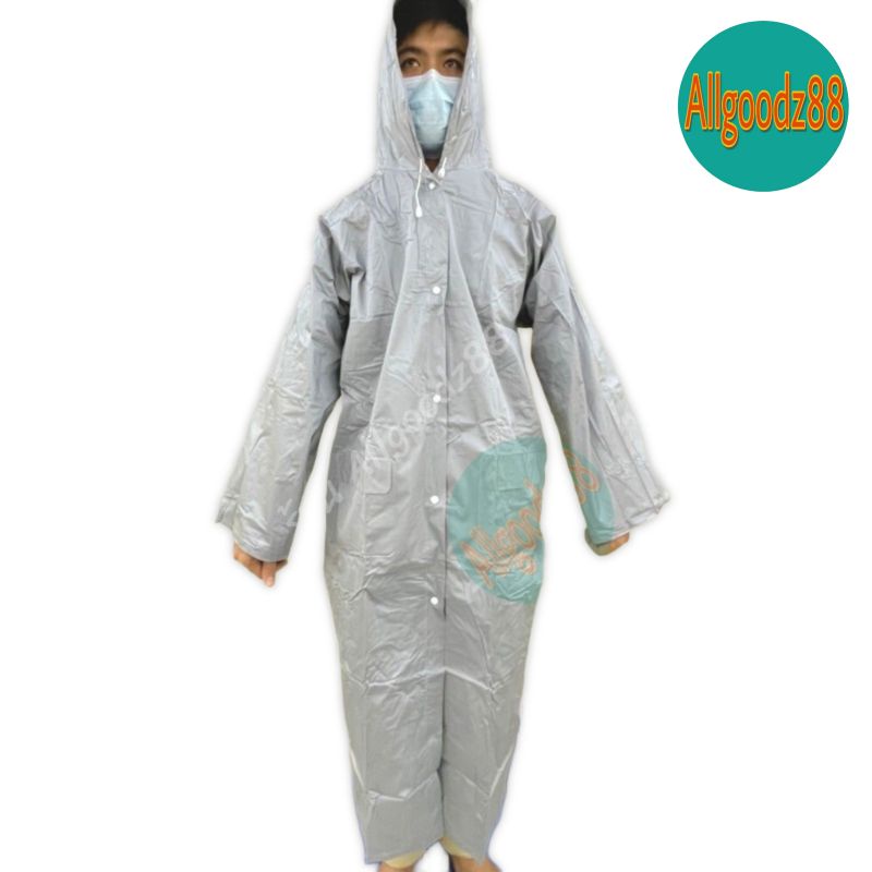 เสื้อกันฝน เสื้อโค้ท ทรงแขนยาว กระดุมด้านหน้า ไม่มีซิบ Jimmy Poncho ฟรีไซส์ คละสี*สามารถออกใบกำกับภาษีได้ค่ะ