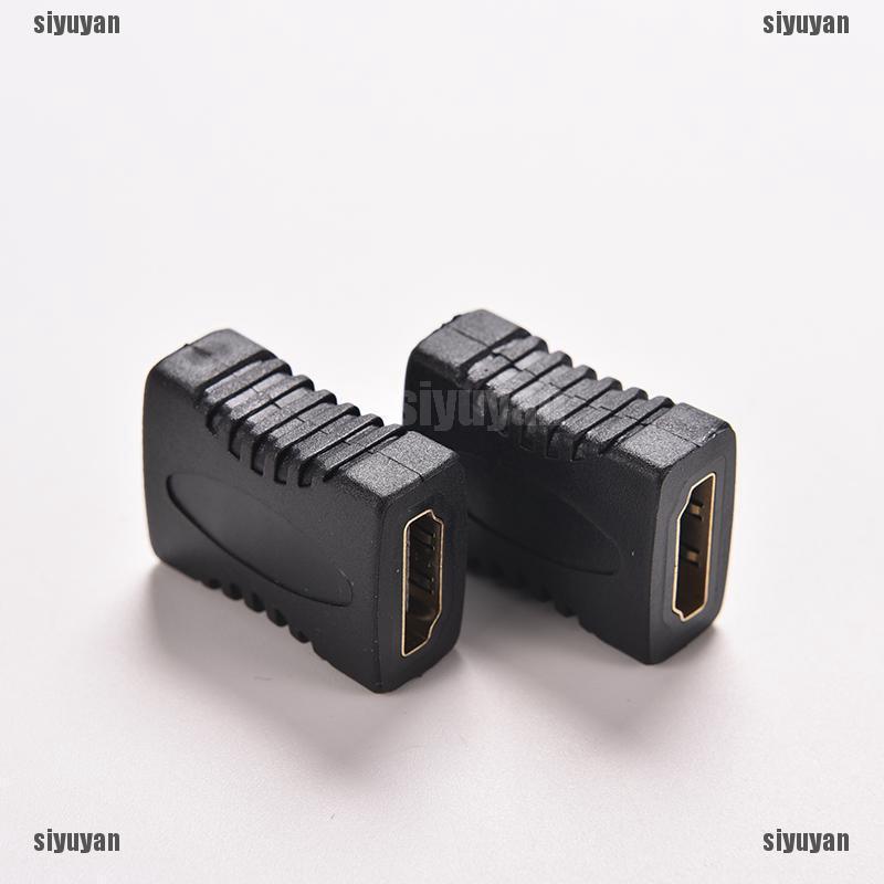 Siy❤ อะแดปเตอร์เชื่อมต่อ HDMI Female to Female F/F Coupler Extender