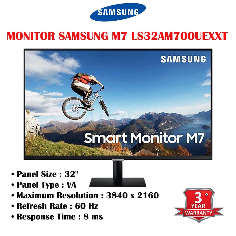 SAMSUNG MONITOR LS32AM700UEXXT (4K Smart Monitor)