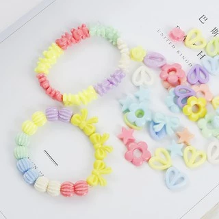 ลูกปัดอะคริลิก สำหรับทำสร้อยข้อมือ 28-180 ชิ้น