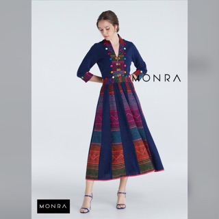 MONRA | PRE-FALL COLLECTION เดรสชาวเขา Hill Tribe Dress เดรสชาวดอย ชุดกระโปรงชาวเขา ชุดกระโปรงชาวดอย เดรสผ้าฝ้าย