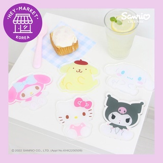 [Sanrio] ✨Sanrio ที่รองแก้วอะคริลิค - Cuty✨ ชุดจานอาหารเย็น ห้องครัว ภายใน ของขวัญ