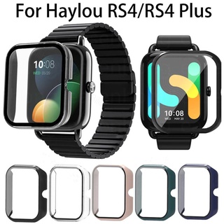 Haylou RS4/plus เคส PC+ กระจกนิรภัยกันรอยหน้าจอ แบบเต็มจอ สําหรับ Haylou RS4 Smart Watch เคสป้องกัน