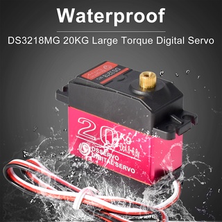 Servo Ds3218 20Kg/0.14Sec เซอร์โวโลหะดิจิตอลกันน้ําสําหรับรถไต่หินบังคับวิทยุ 1/8 1/10 1/12 Scale