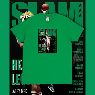 เสื้อยืด พิมพ์ลาย NBA SLAM MAGAZINE LARRY BIRD