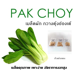 เมล็ดกวางตุ้งฮ่องเต้ 10 บาท 500-600 เมล็ด เพาะง่าย อัตราการงอกสูง ผัก เมล็ดผัก เมล็ดพันธุ์ ผักสวนครัว ผักสลัด