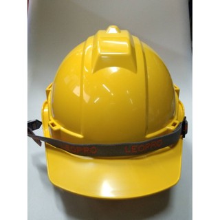 LEOPRO หมวกเซฟตี้ หมวกนิรภัย Safety Helmet มอก ปรับเลื่อย ได้ 6 ระดับ สีเหลือง !!! ราคาดี !!!