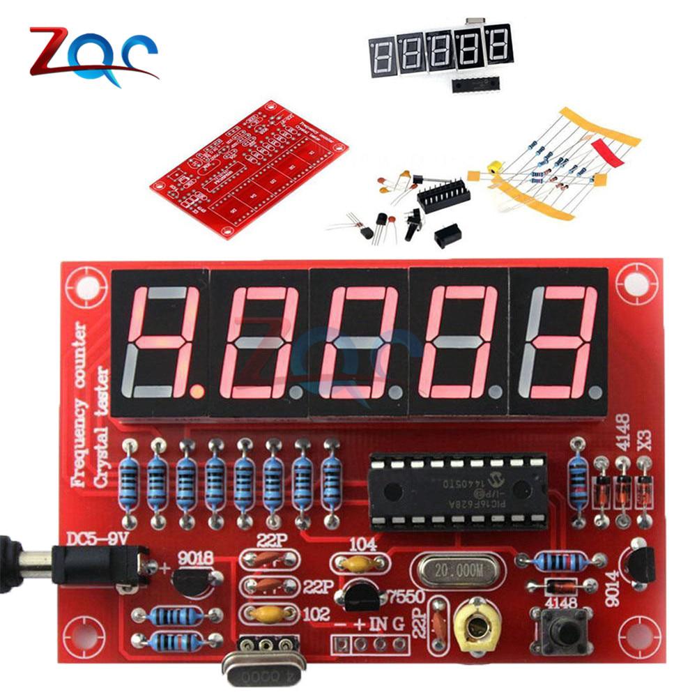 diy rf 1 hz - 50 mhz คริสตัล oscillator อุปกรณ์มิเตอร์ดิจิตอลมีไฟ led สําหรับใช้ในการทดสอบความถี่