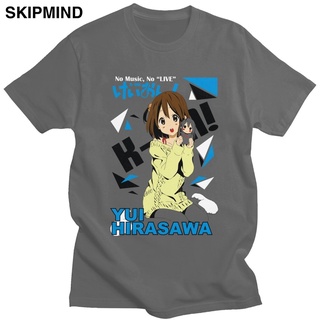 [COD]【Available】เสื้อยืดคอกลมแขนสั้นพิมพ์ลาย Yui Hirasawa K-On Manga สําหรับผู้ชายS-5XL