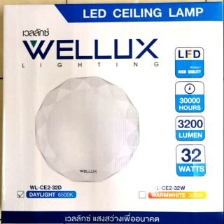 โคมไฟเพดาน โคมไฟแอลอีดี โคมซาลาเปา 24W และ  32w WELLUX