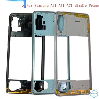 กรอบกลางโทรศัพท์มือถือ พร้อมปุ่มกด สําหรับ Samsung A71 A715 A51 A515 A31 A315