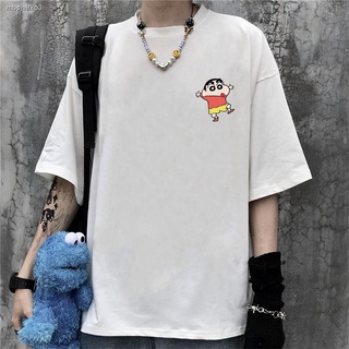 Crayon Shin-Chan T-shirtเสื้อยืดเครยอนชินจัง❄﹍&gt; เสื้อยืดแขนสั้นผ้าฝ้าย 100 สำหรับผู้ชายและผู้หญิง 2021 ฤดูร้อนเสื้อผ้า C