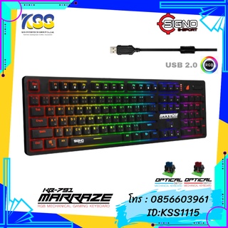 SIGNO KEYBOARD E-SPORT KB-791 รุ่น MARRAZE RGB MECHANICAL GAMING