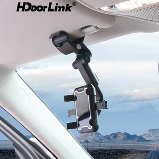 Hdoorlink ที่บังแดด / ที่วางโทรศัพท์แดชบอร์ด ที่วางโทรศัพท์ในรถยนต์ สากล ขาตั้งสมาร์ทโฟน หมุนได้ 360 องศา