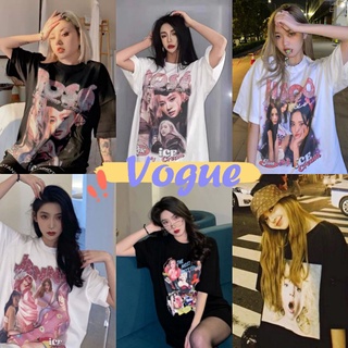 Vogue​🌟​พร้อมส่ง🌟เสื้อยืดแขนสั้น ลายเด็กน่ารัก ลิซ่าก็ใส่น่ารัก (DX-Idol) -N  04